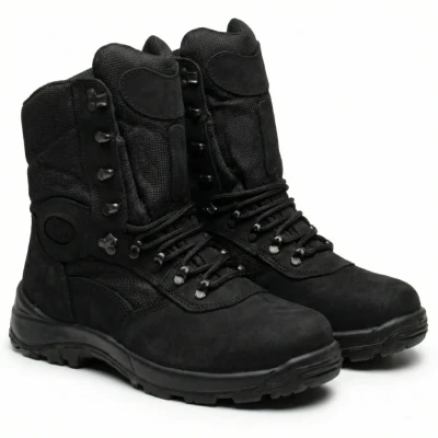 Берці Талан нубук Чорні Кіборг (Уцінка)